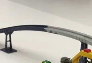 Marbled Lego Monorail Track Upper Ramp from Seatron Prototype