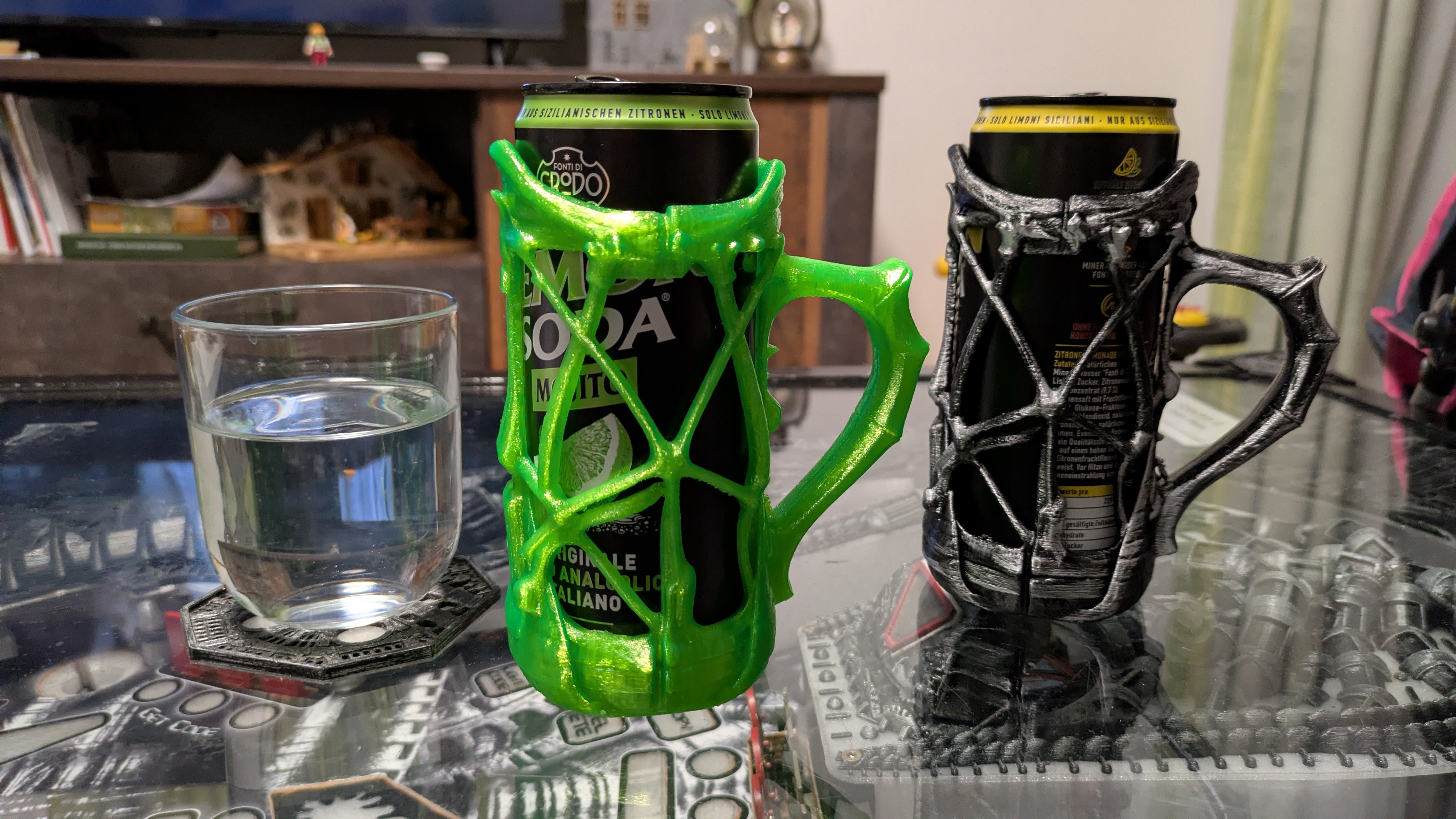 Soda Can Mug, Can holder, Scifi Alien Style