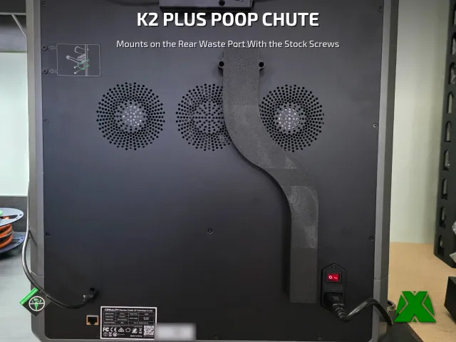 Creality K2 Plus Poop Chute