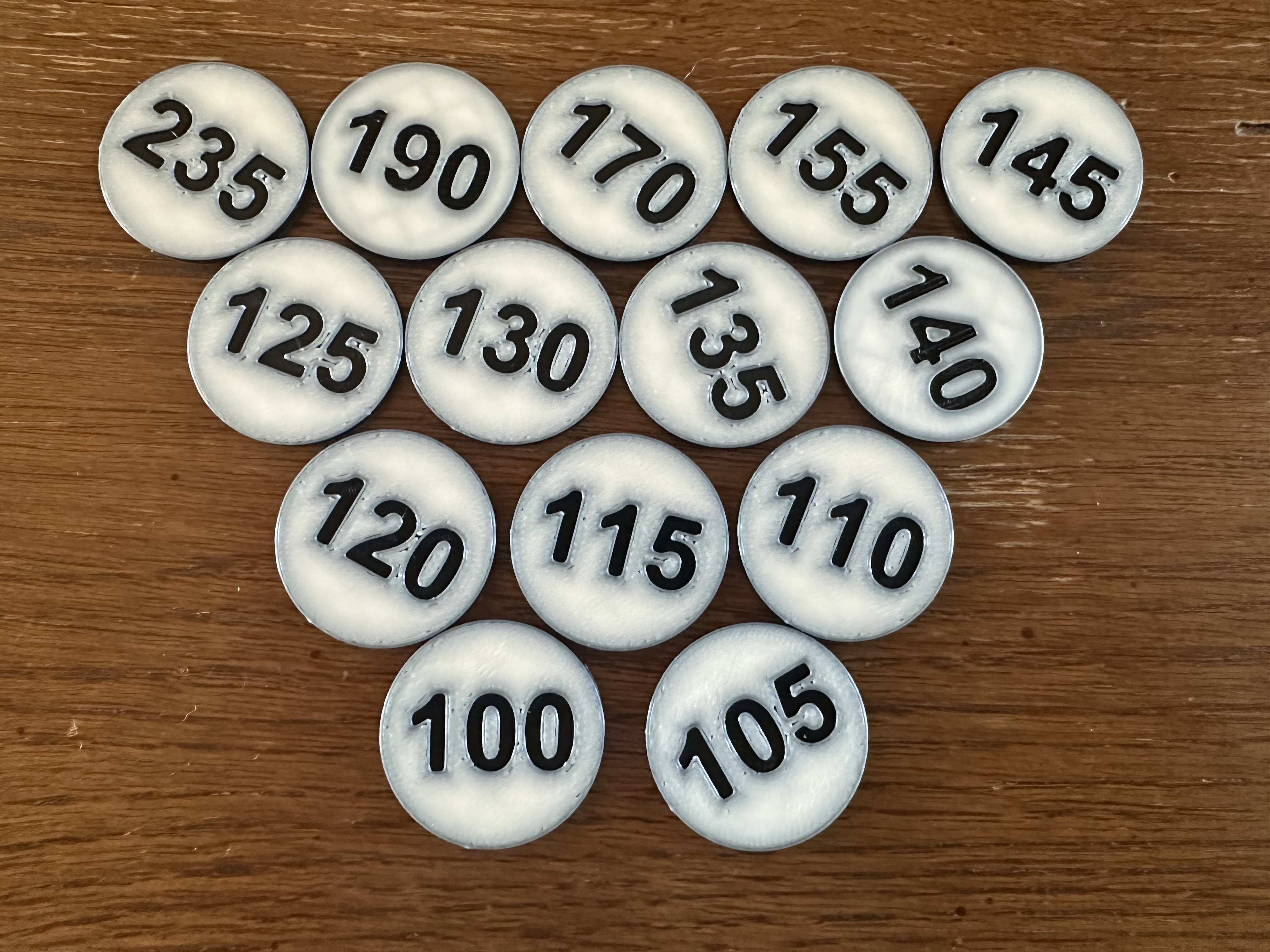High School Wrestling Random Draw Chips