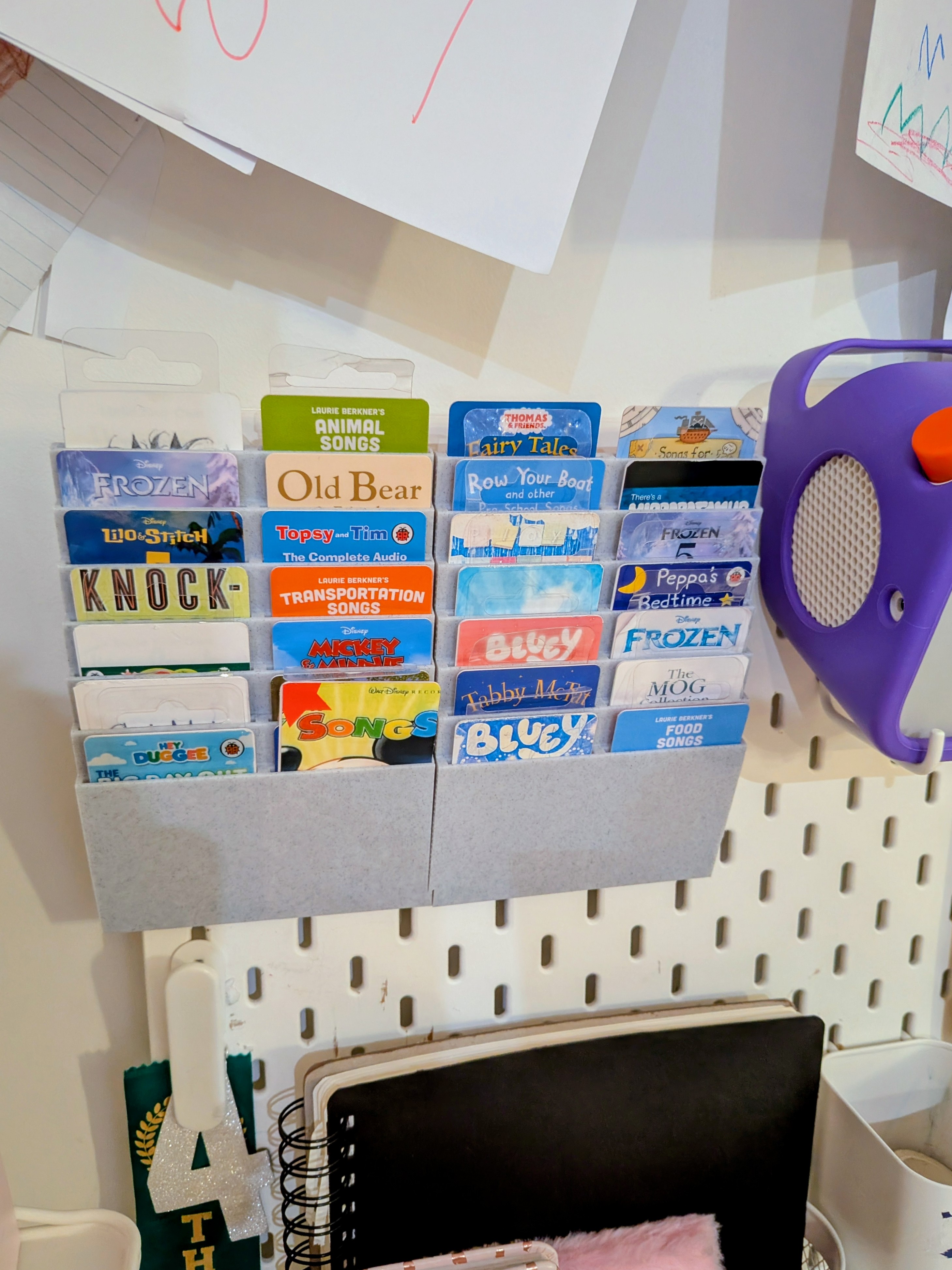 Yoto Card Rack for Skadis Pegboard