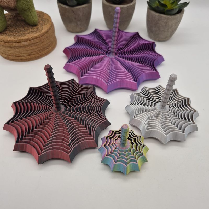 Fidget Spider Web with Handle - 4 Sizes by PolyBrainLabs | Download ...