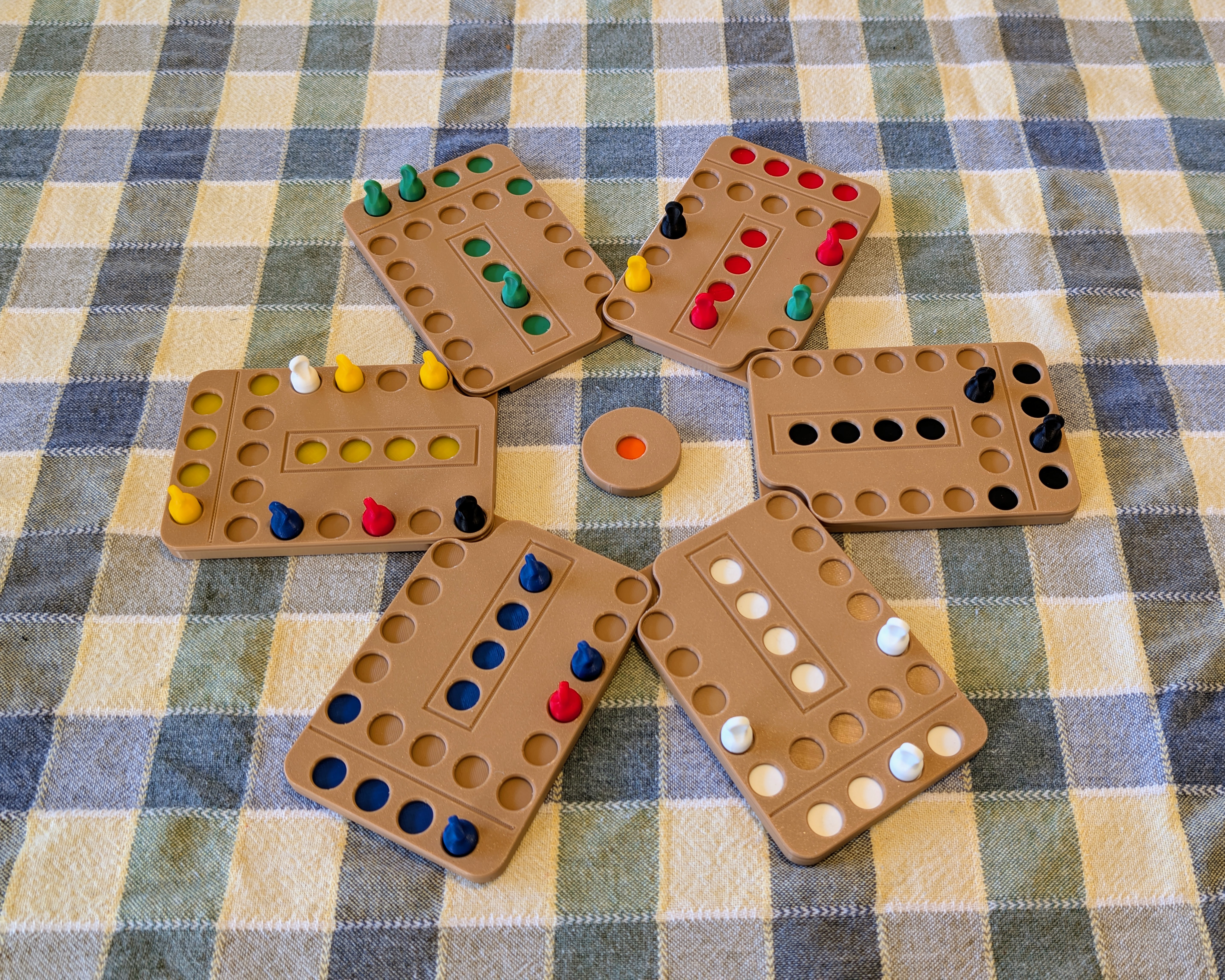 Board and Tokens for Classic Chase Games - Remix