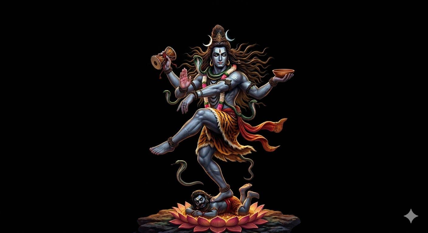 lord shiva thandava pose