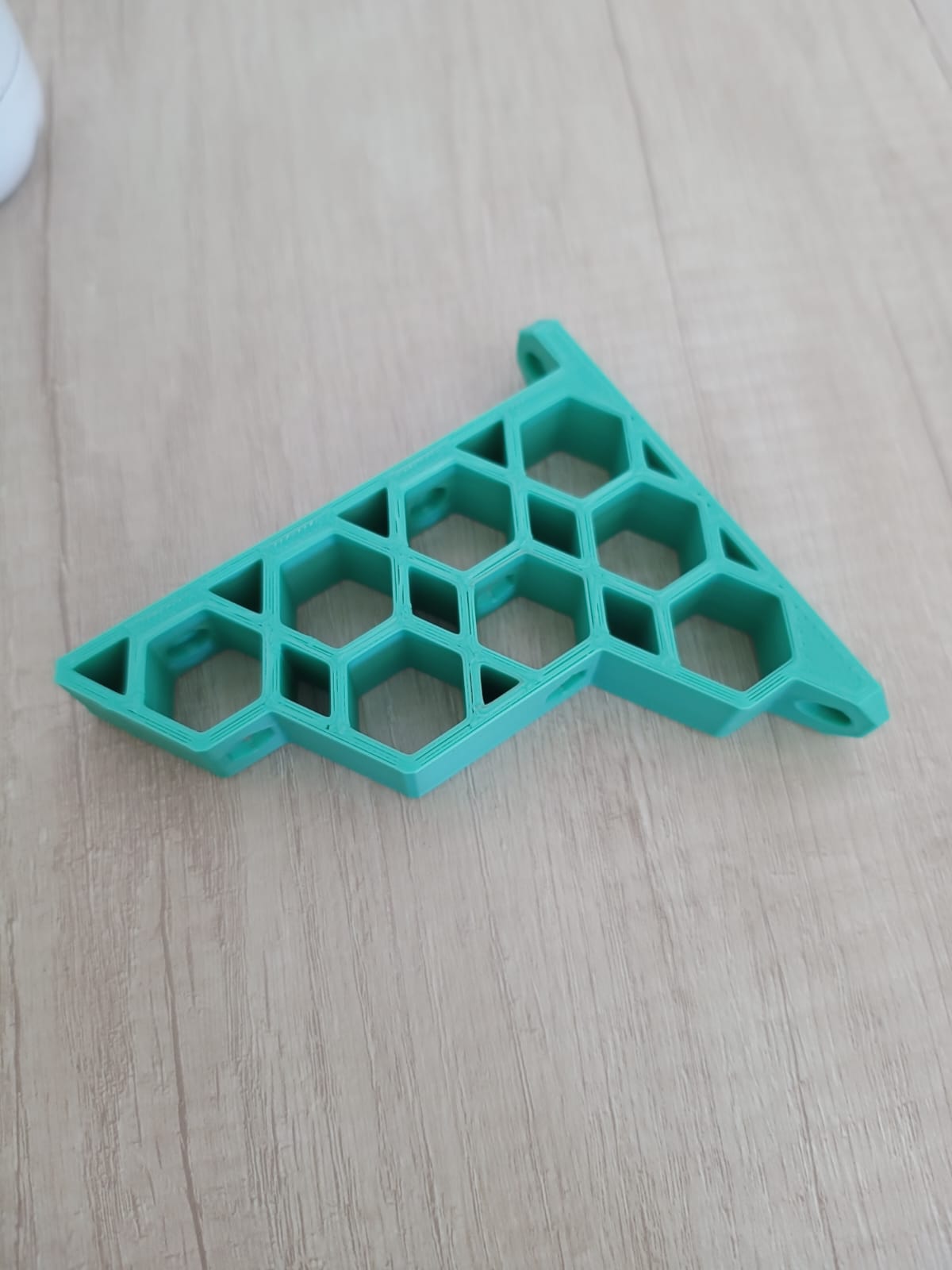 Shelf short bracket Honeycomb Hexagon 3D model thumbnail