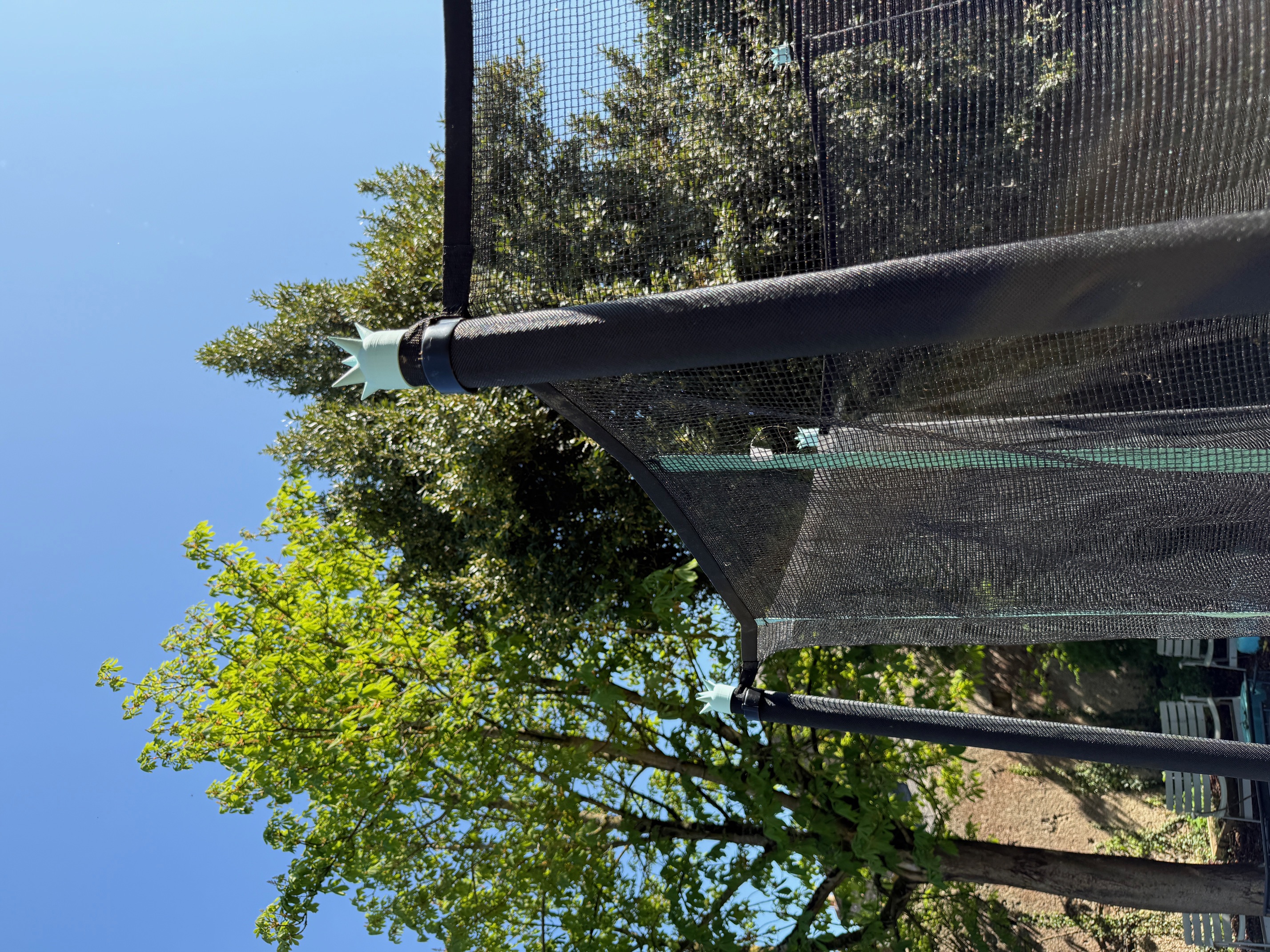tete de poteau pour trampoline