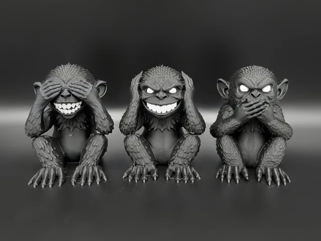 Three Wise Gremlins – Hear No Evil See No Evil Speak No Evil Figurine Set