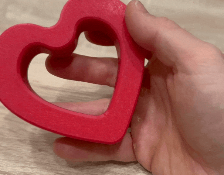 Heart belt fidget spinner