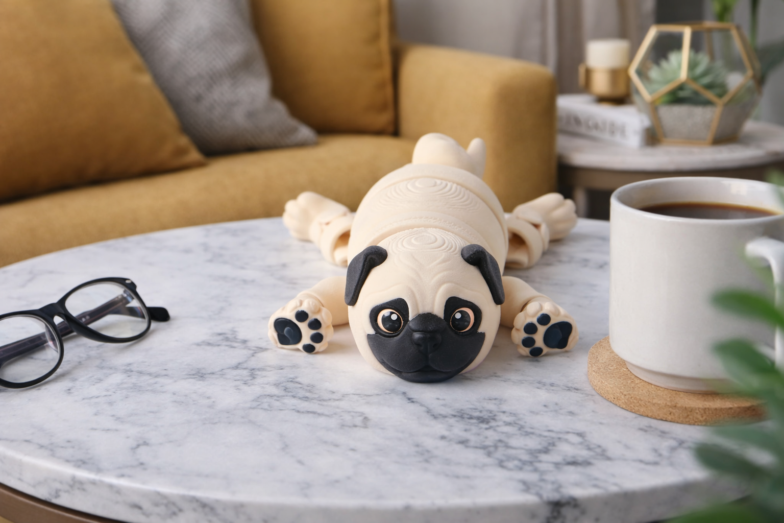 Pug Flexi Toy