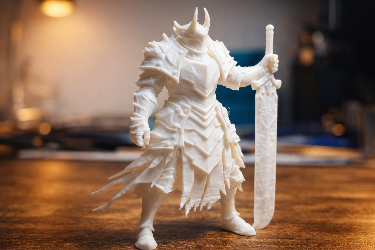 Black knight statue 3D model