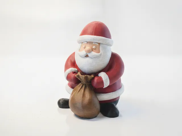 Santa Claus Figurine Christmas Decoration 3D Printable