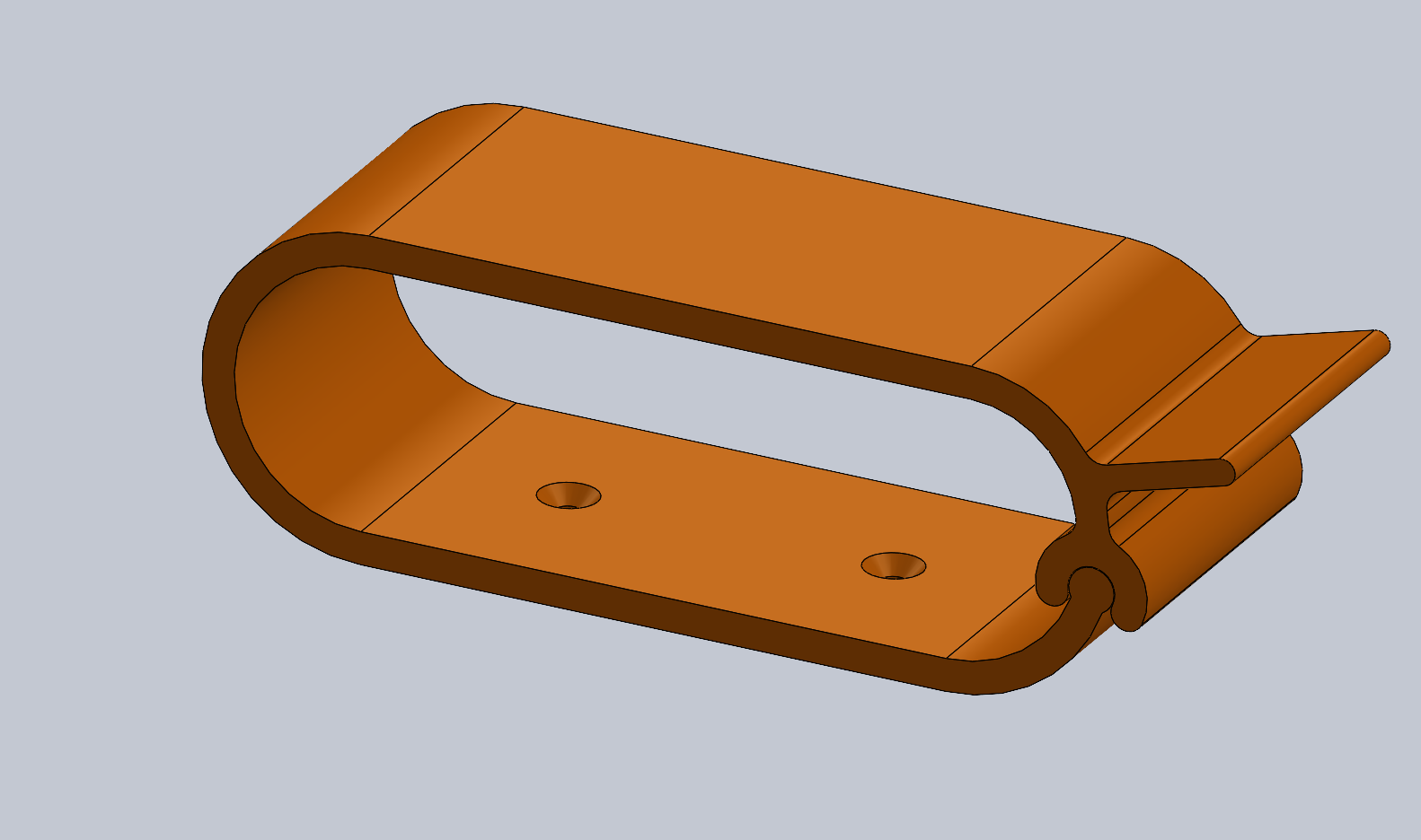 Screw-on cable holder