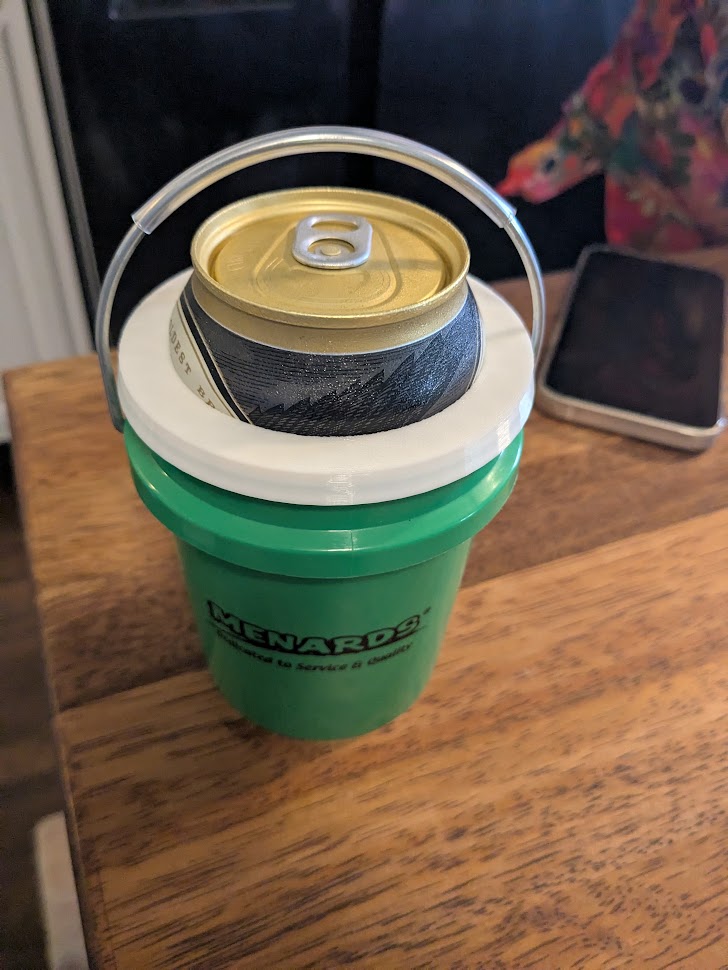 Mini Bucket Coozie Lid