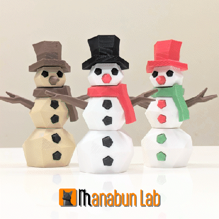 Low Poly Snowman Puzzle — miniatura 2