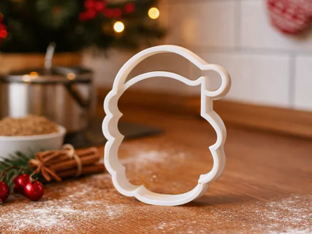 Christmas Santa Head Cookie Cutter