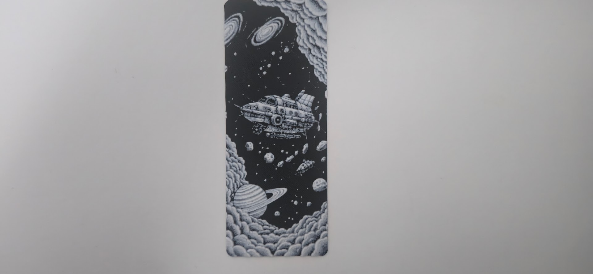 Steampunk Cosmic Explorer Spaceship Card