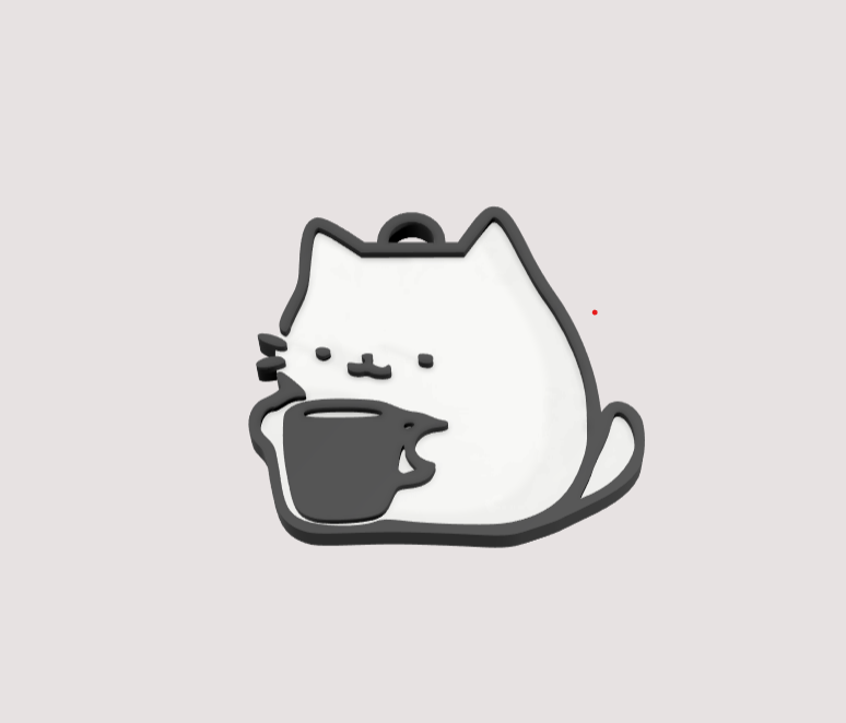 Cute Cat Keychain