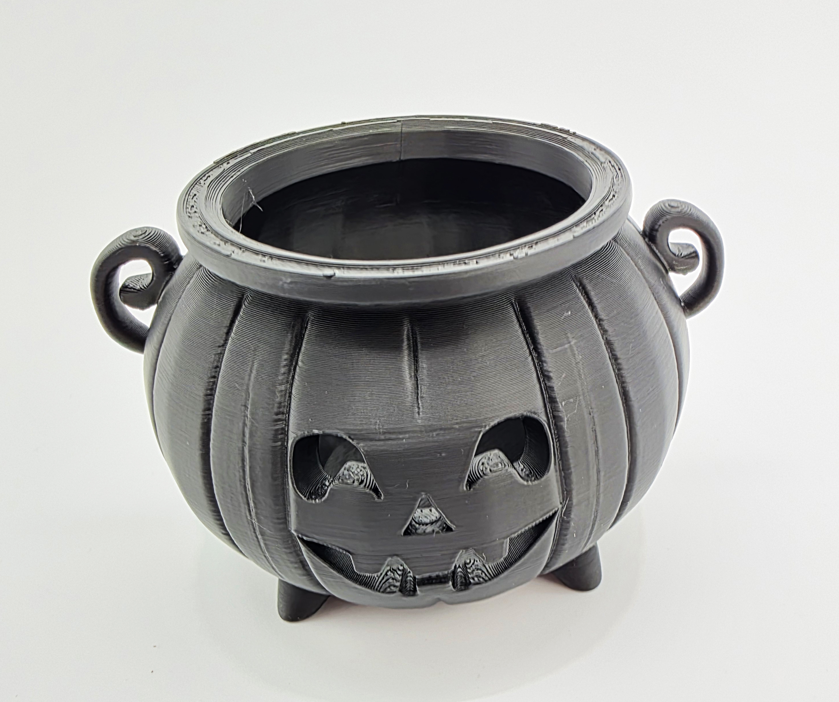 Jack-o-Lantern Cauldron - Flat Bottom — miniatura 2