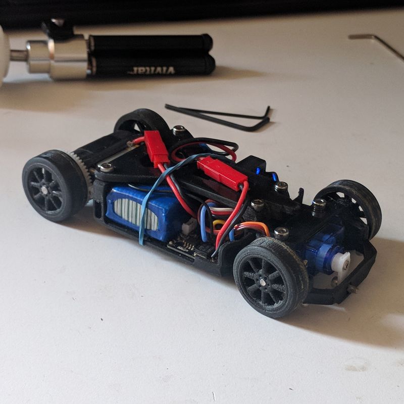 OpenZ v3b chassis, 1:28 3D printed RC car by Luis Fernando Corado ...