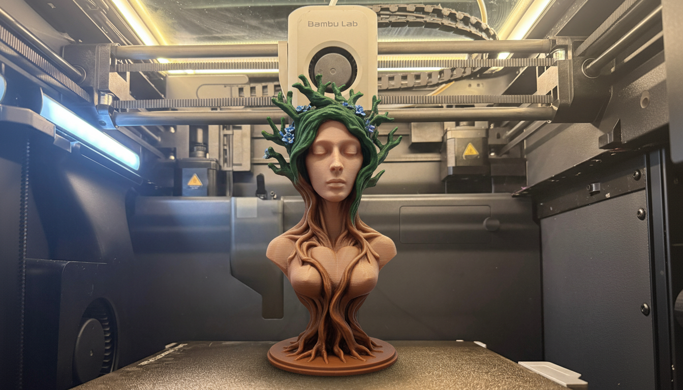 Woman with Tree Hair