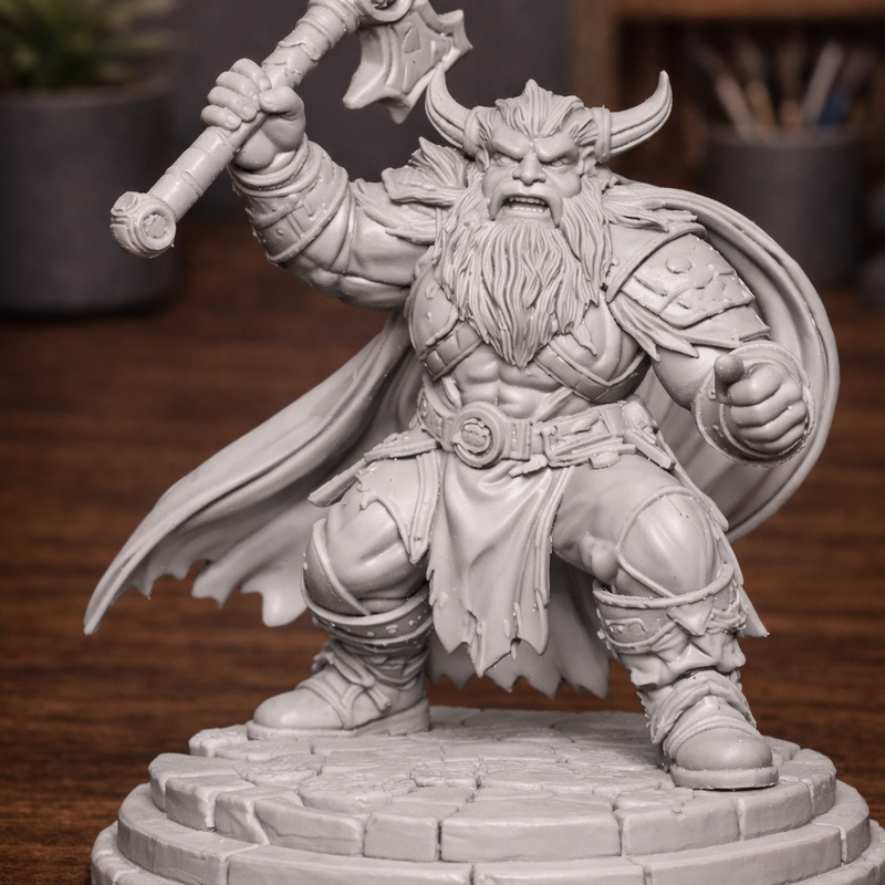 Dwarf Warrior – DnD Style Fantasy Dwarf with Hammer by 3D Danukie ...