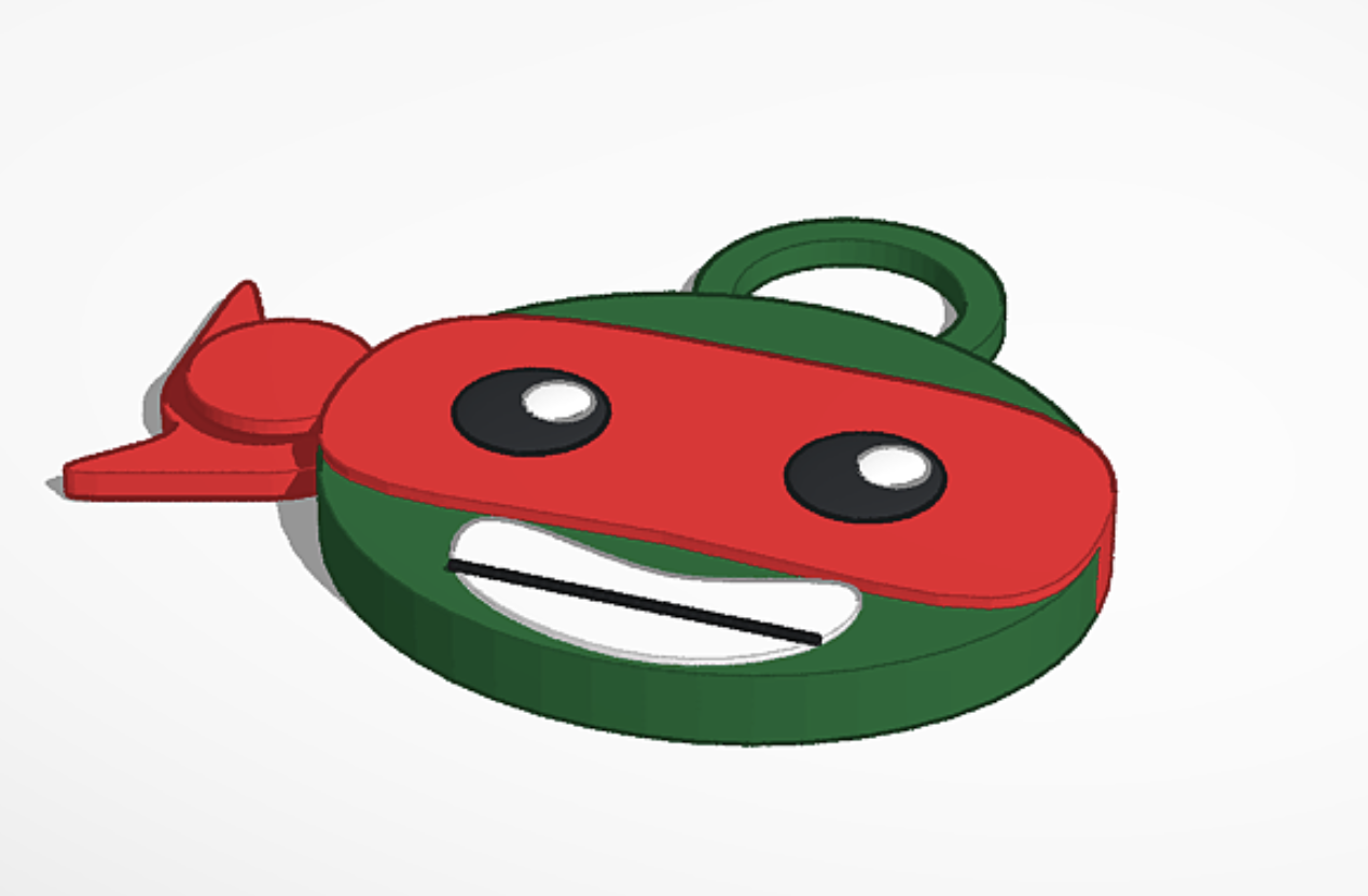 TMNT Raphael Keychain 3D model