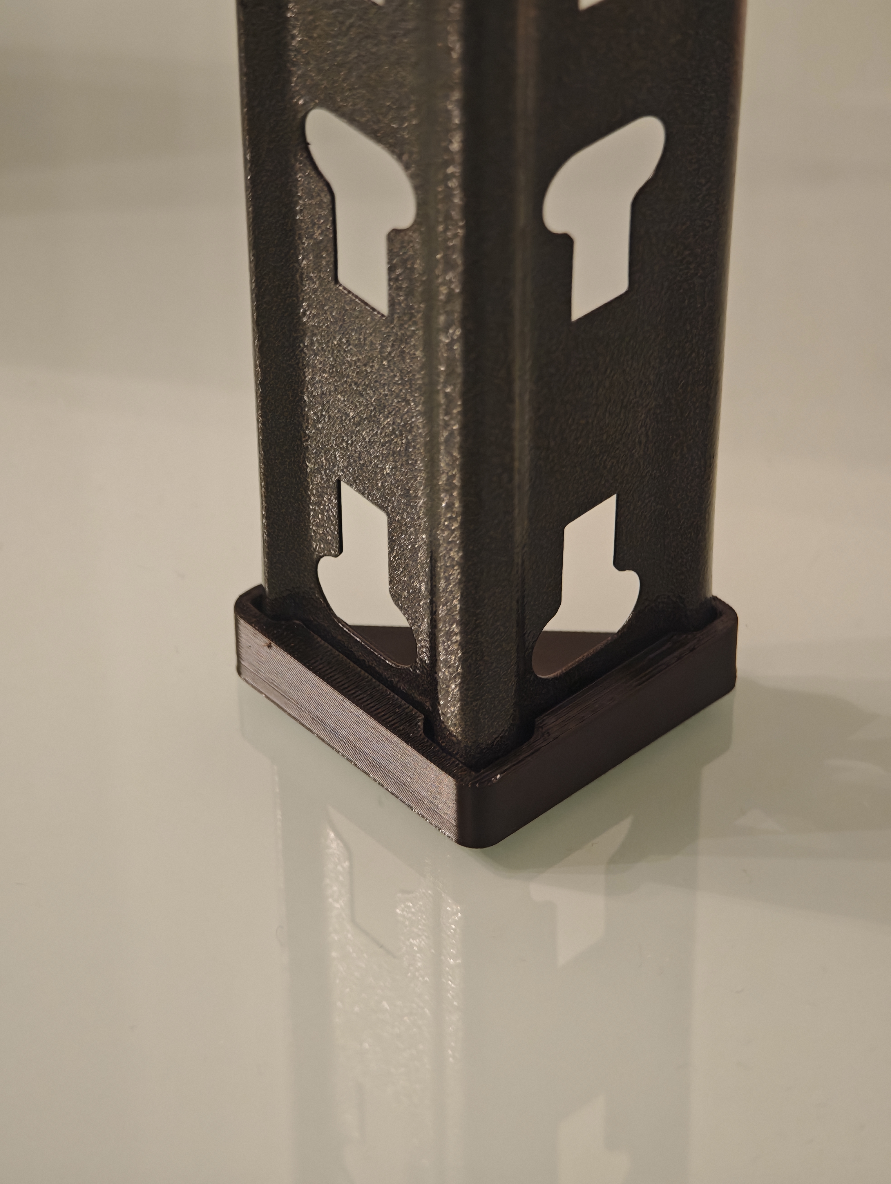 Metal rack shelf feet