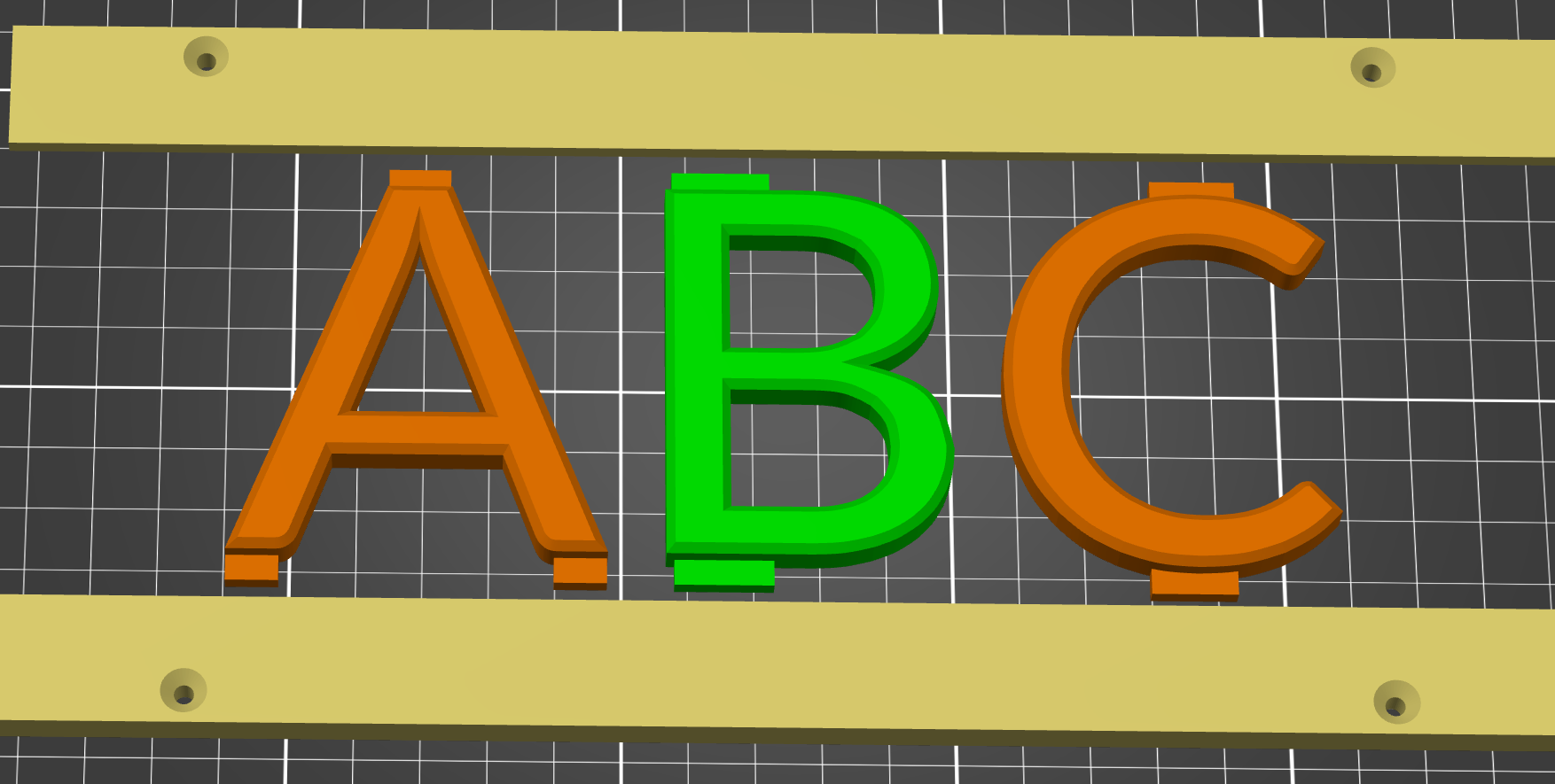 Alphabet Frame 3D model