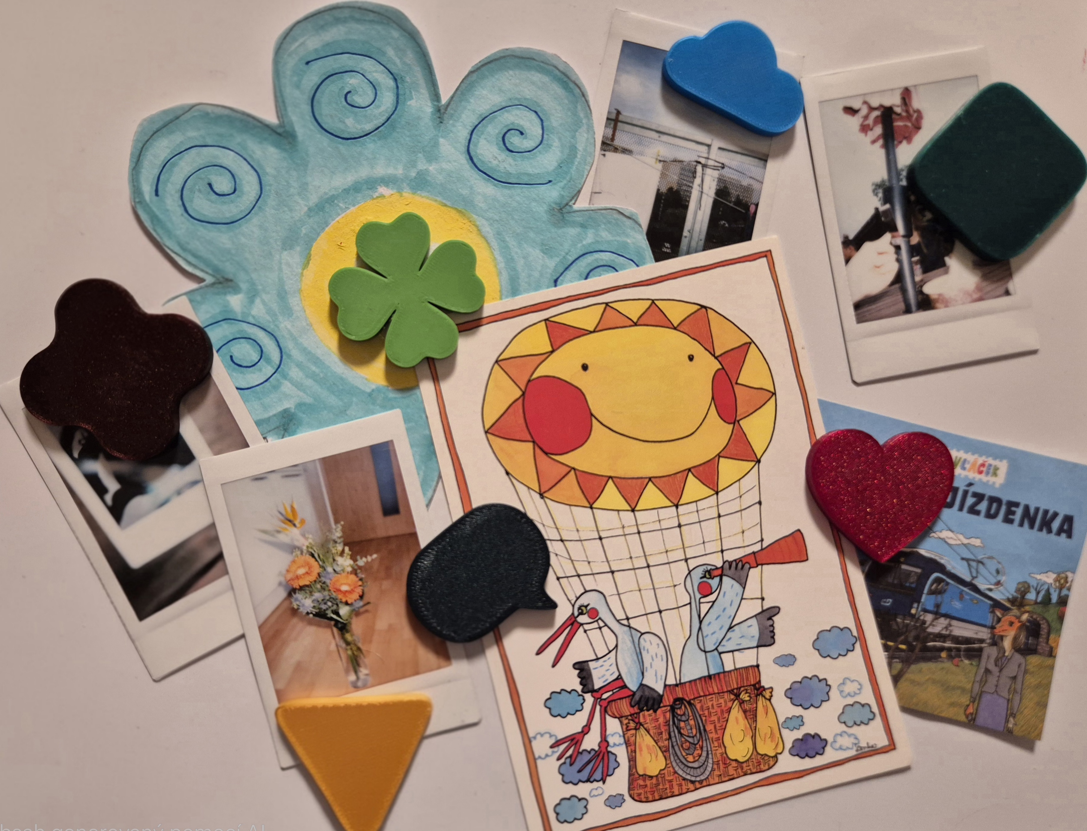 Simple fridge magnets