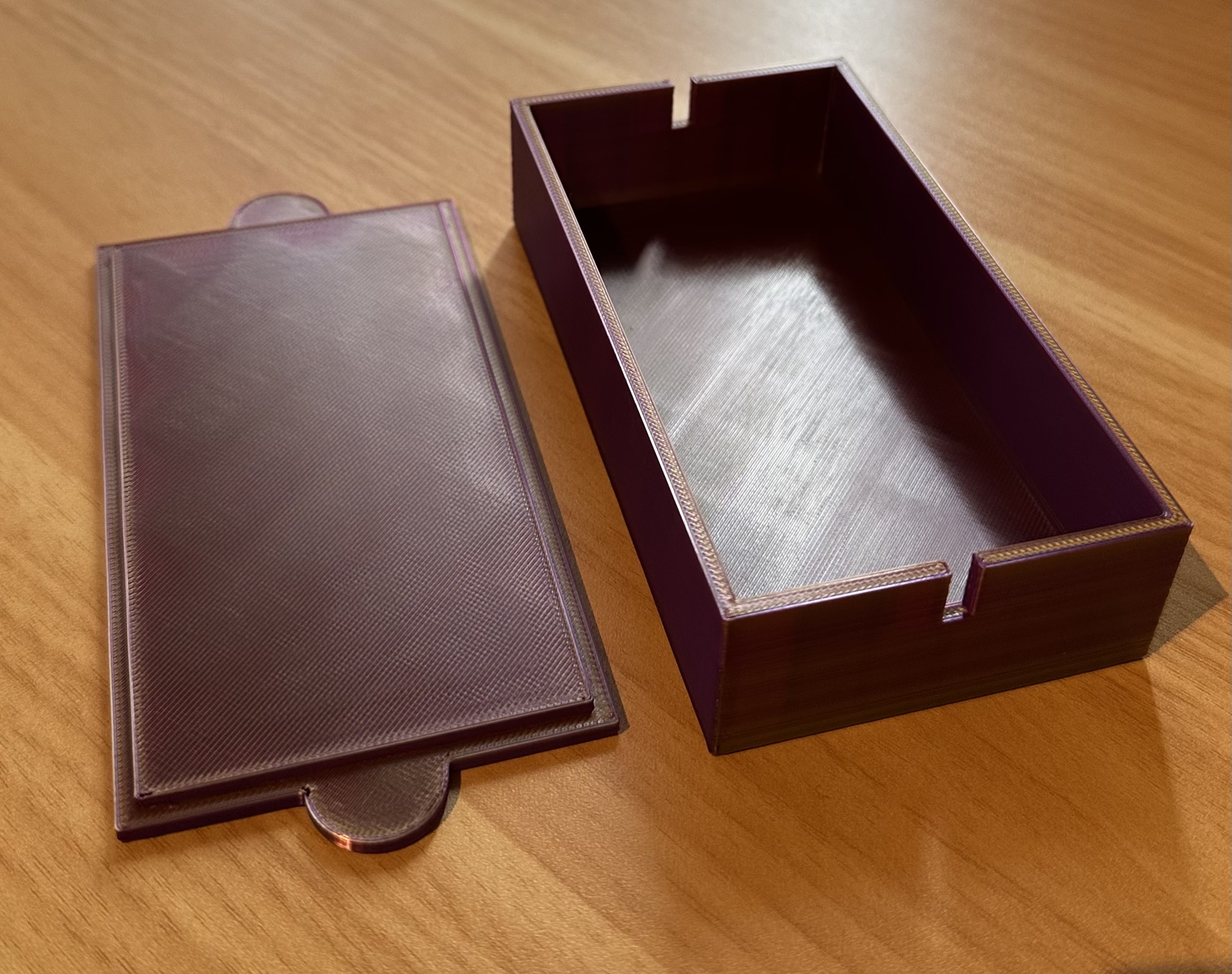 Box with lid to cover connections