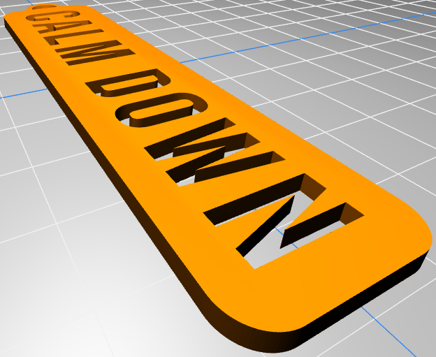 ''calm down'' keychain — thumbnail 2