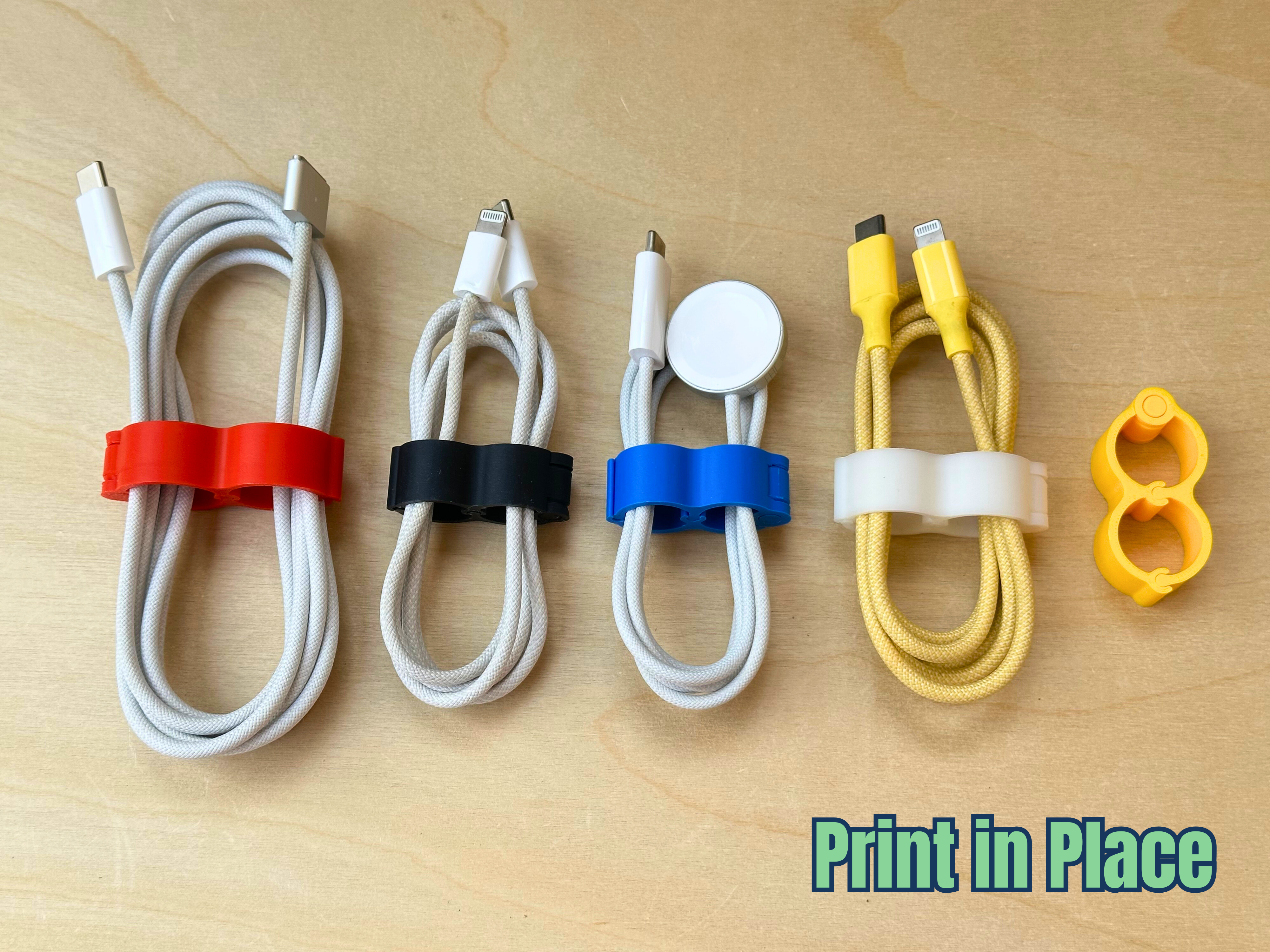 Cable Organizer / Snap Cable Clip - Print in place