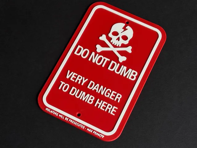 Do not dumb sign