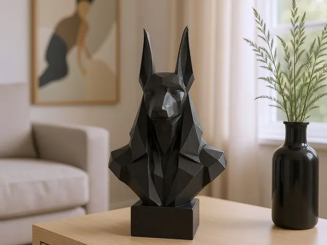 Low Poly Anubis Bust