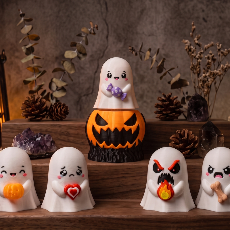 Halloween Creepy Pumpkin & Cute Ghost Clicker by Fluffy Tails ...
