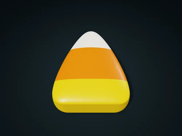 Candy Corn Storage Box with Lift-Off Lid | Halloween