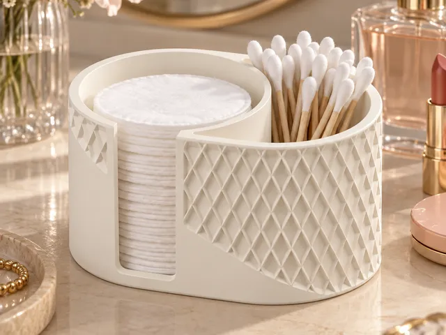 Rhombelle — Cotton Pad & Swab Organizer