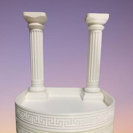 Greek Column-Inspired Coaster Tray