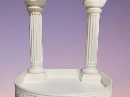 Greek Column-Inspired Coaster Tray