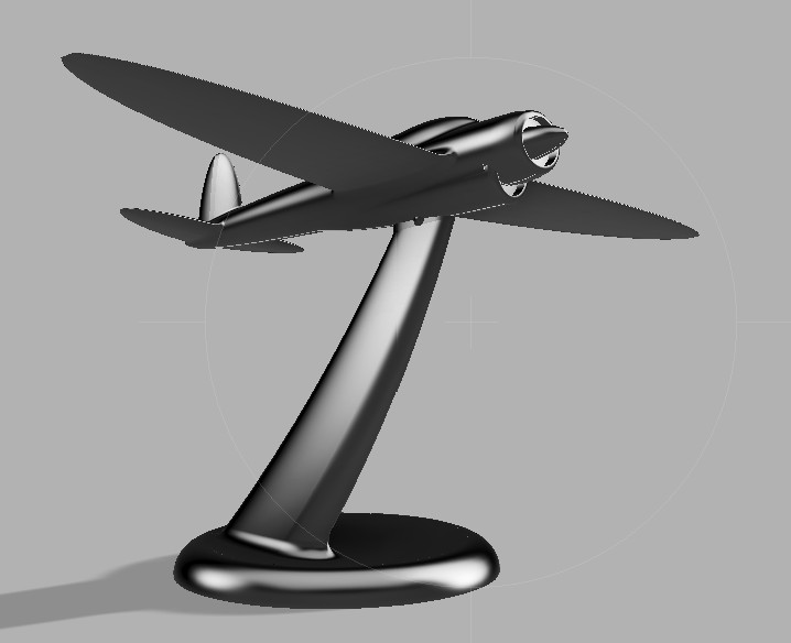 Stylised aircraft desk model