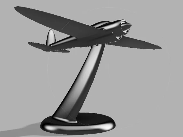 Stylised aircraft desk model