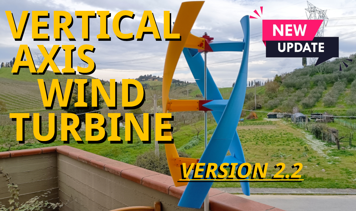 Vertical Axis Wind Turbine Project Aeolus V2.2 3D model thumbnail