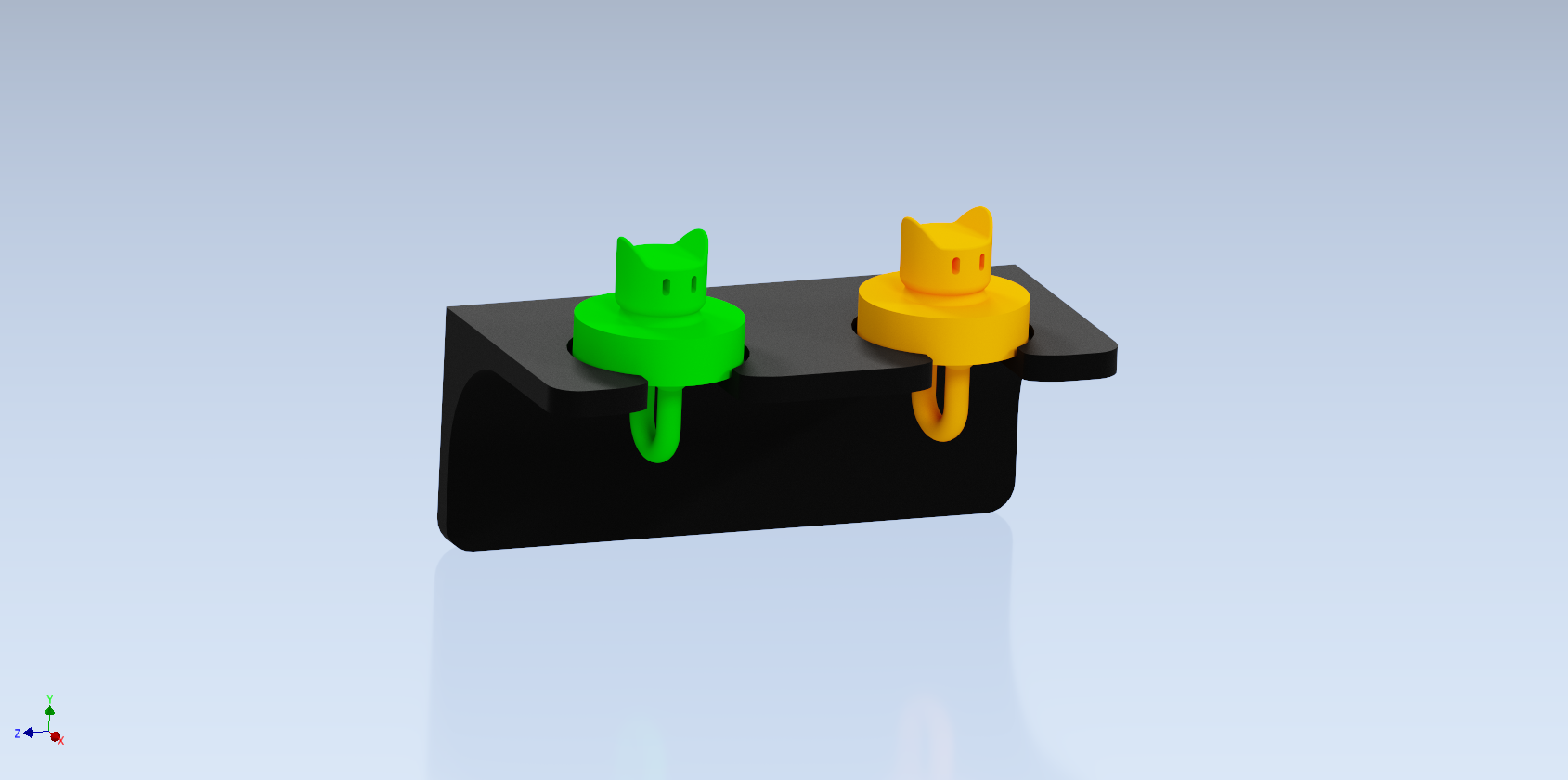 Dual key-chain holder