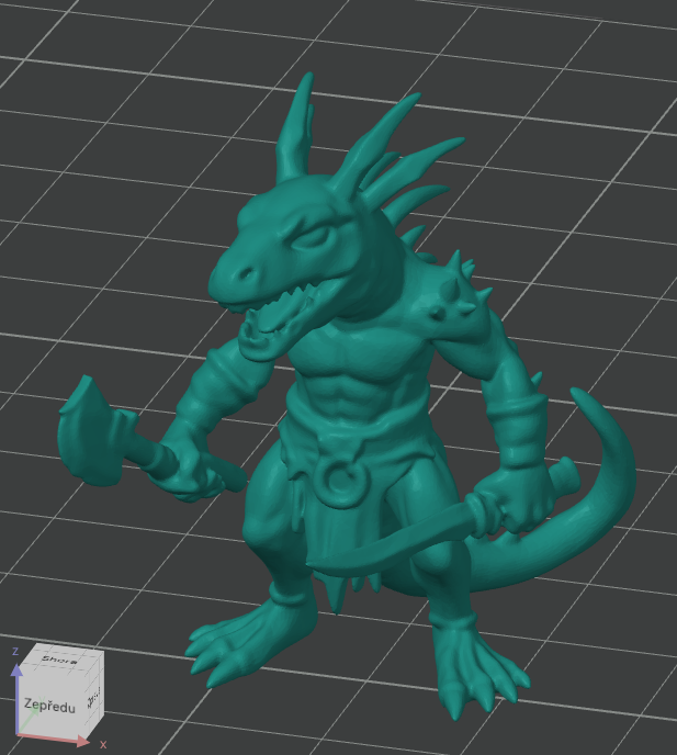 Miniatura 2 do modelo 3D Lizard Warrior MINIS
