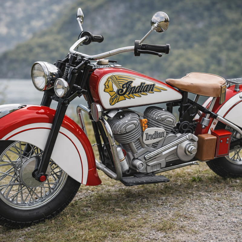 Indian Chief motorcycle year 1947 designer Ed van der Heijden. by