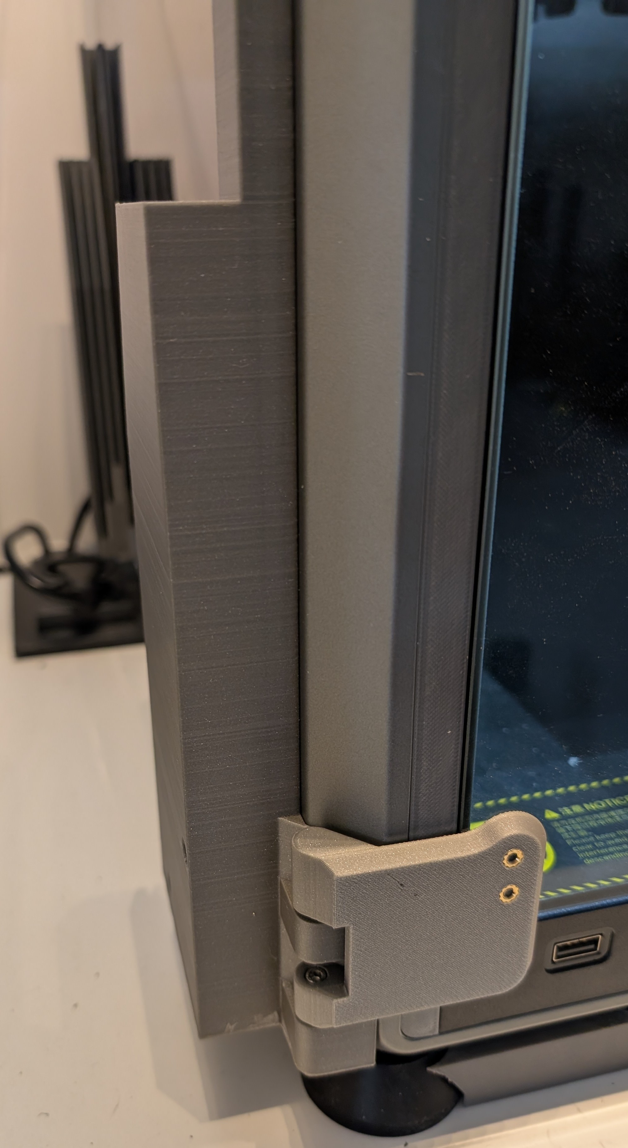 K1 Max side mount for plates and glass cover with hinge