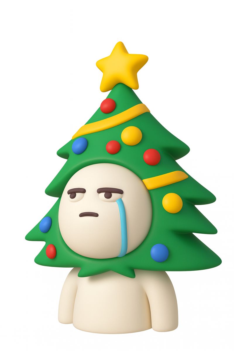 Merry Solo Christmas statue