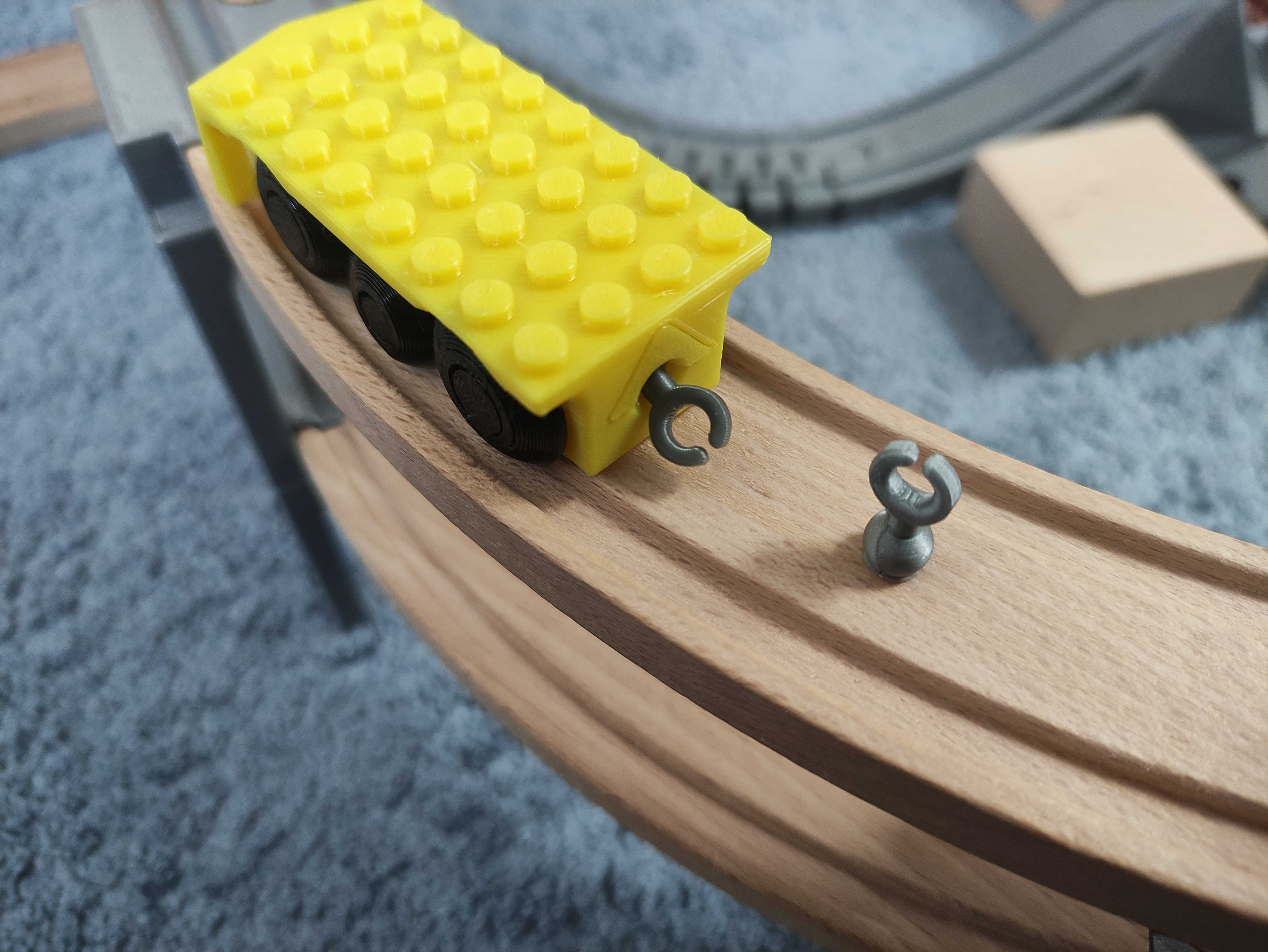 Couplers for brio/brick train adapters
