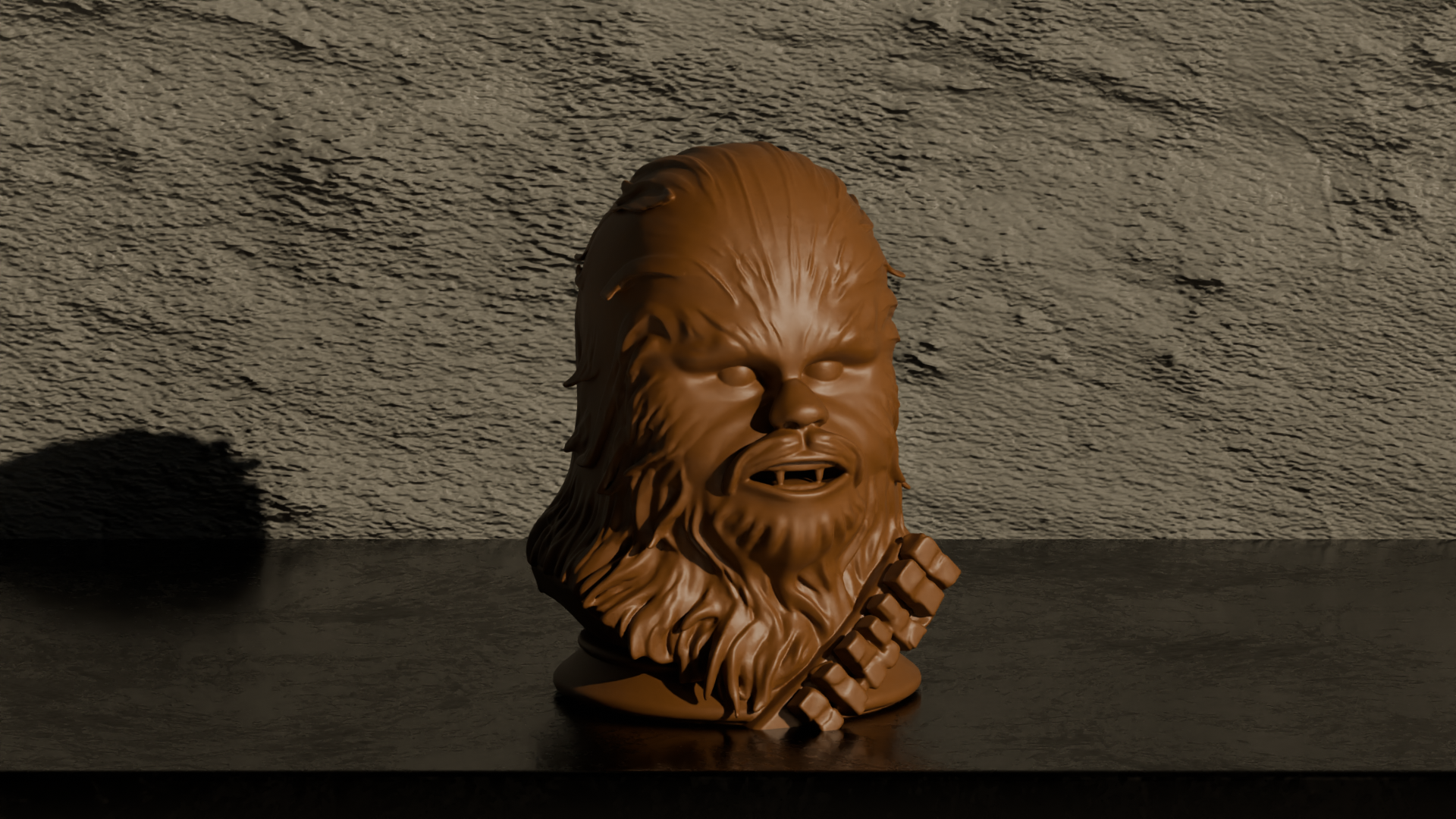 Chewbacca Bust - Star Wars Home Decor 3D model