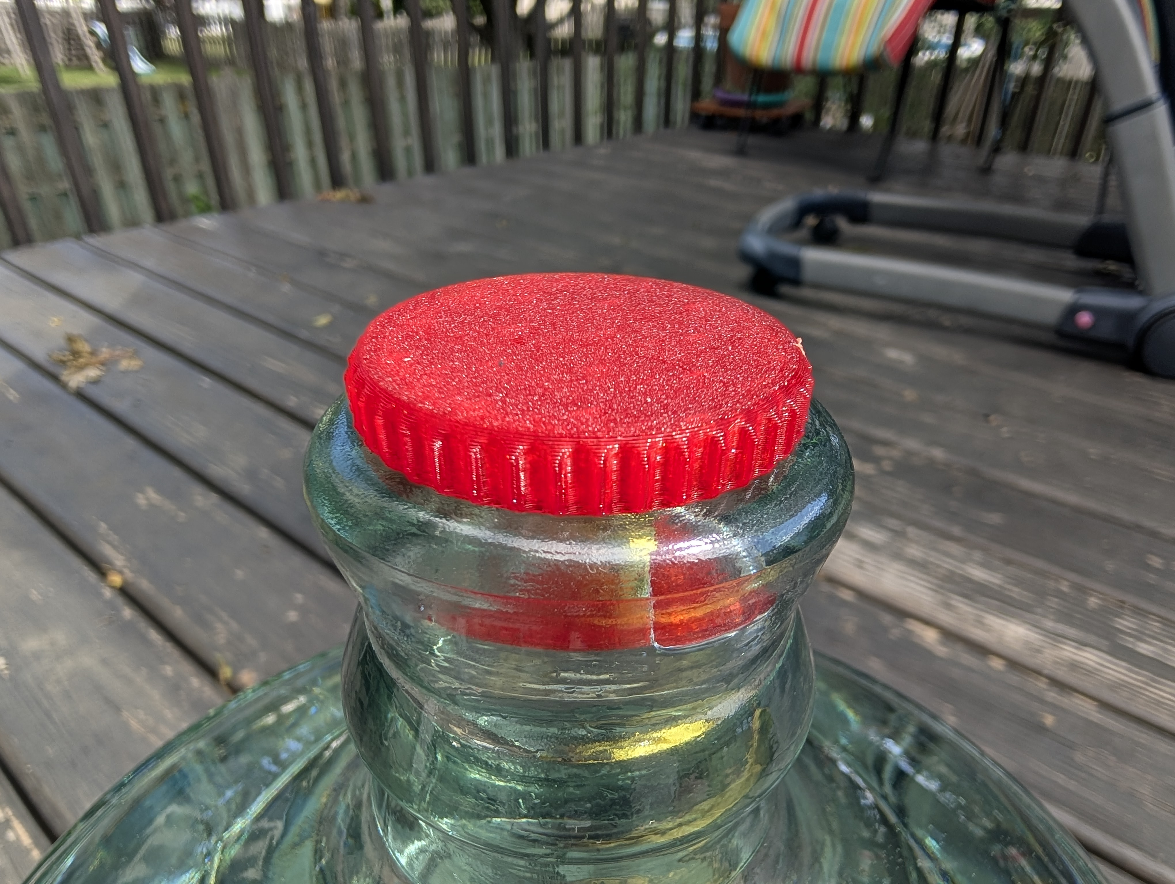 TPU Stopper/Plug for glass 3 gallon water jugs